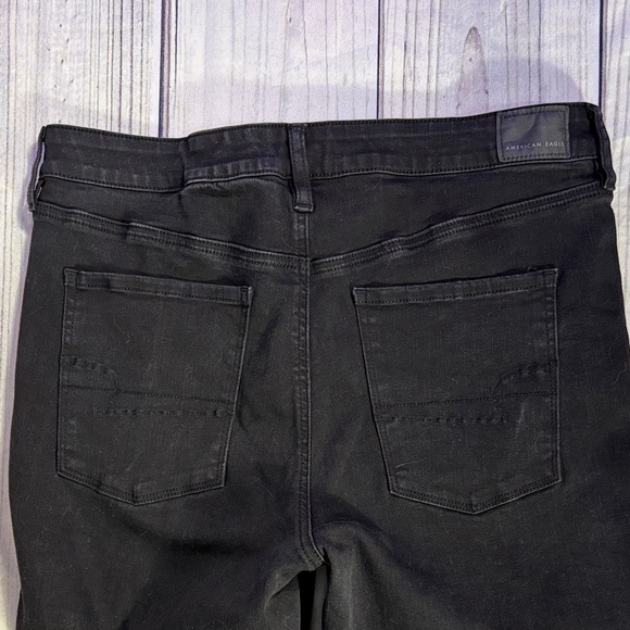American Eagle Next Level Stretch Black Women's Jeans 16s - Picture 8 of 11